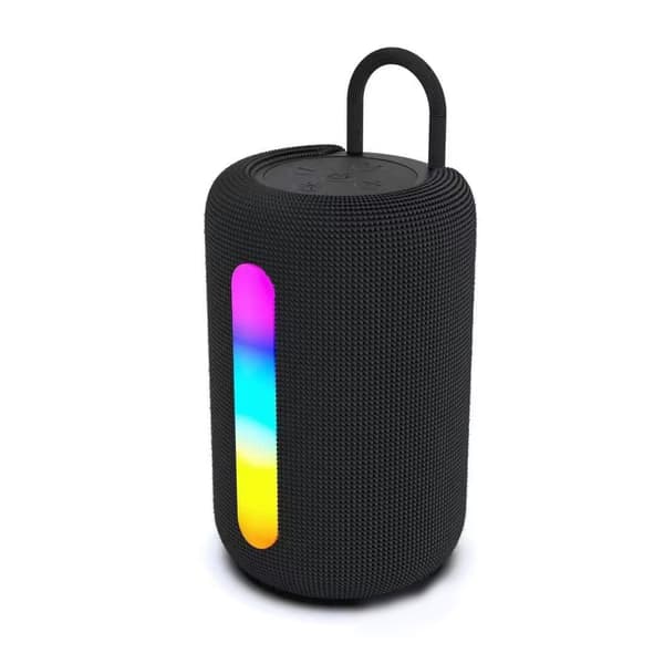 Bluetooth højttaler, M3 mini udendørs metalhøjttaler, bærbar Bluetooth, sort, 6*6*3cm, et styk.