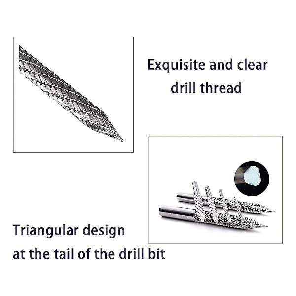 3/8in 10mm höghållfasta hårdmetallfräsar