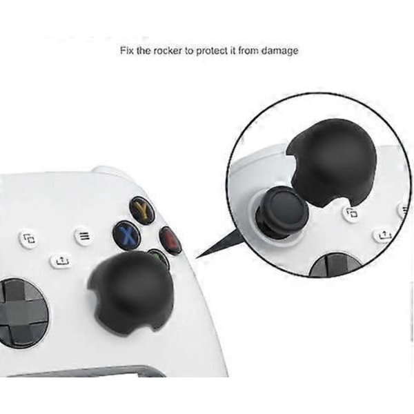 PS5/Xbox joystick stabilisator PS/PS4 spilcontroller joystick silikone stabilisator Xbox stabilitetsbeskytter, 1 par, Sort