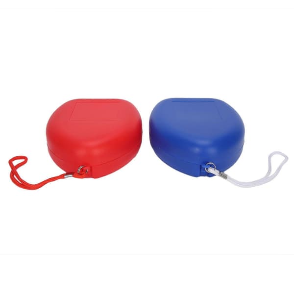 Pocket Resuscitator OneWay Ventil Åndedræt Nød Kunstig CPR Rednings Ansigtsmaske (Rød Blå) YMMR)