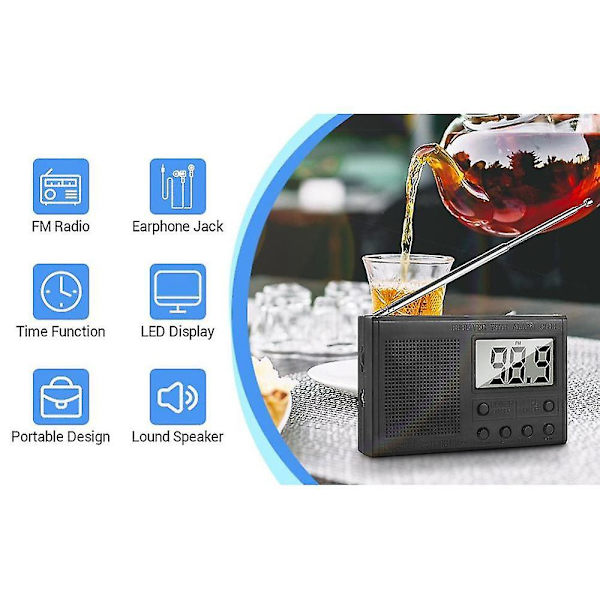 DIY Radio Kit FM Stereo Radiomoduuli 76-108mhz Langaton Vastaanotin LCD-näyttö DC 3v Elektroninen Juotos