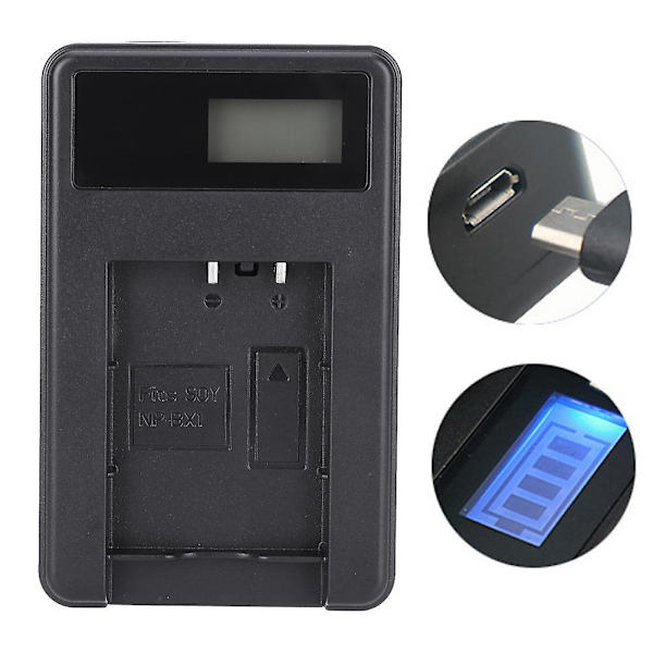Sony NP-BX1 Kamera Batterilader med LCD-skærm