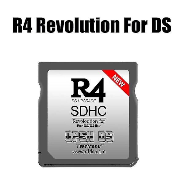 R4 Card SDHC Dual Core til Nintendo DS Lite - Ny OpenDS TWYMenu++ Flash Card