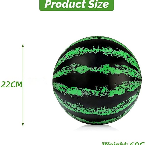 Vattenmelonboll Regnbåge PVC Uppblåsbar barnleksak Elastisk boll Strandfest Regnbågsboll
