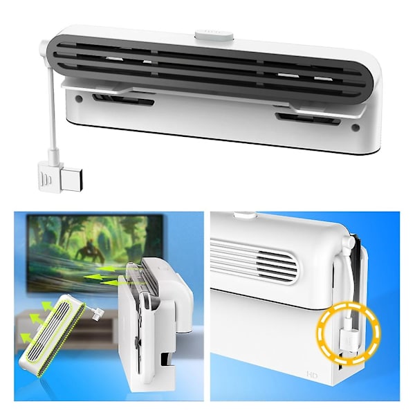 Kjøleventilator Spillkonsoll Kjøleventilator Spilltilbehør brukt for Switch-oled