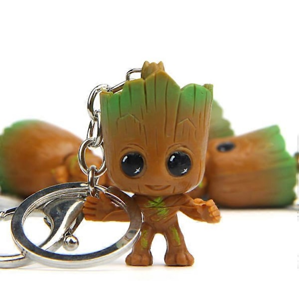 Baby Groot Nyckelring - Klassisk Filmfigursaction - Perfekt, 4 st