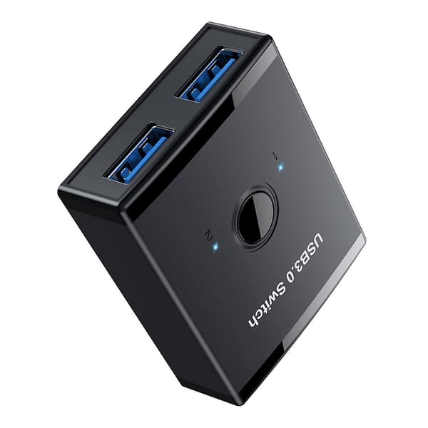 KVM USB HUB 3.0 Switch Selector KVM Switch til PC Tastatur Mus Printer 1 PC Deling 2 Enheder