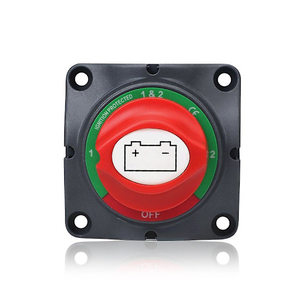 Batteri Afbryderkontakt, 4-polet Batteri Isolator Vælgerskifte 12V 24V 48V til Marinebåd Bil Ve