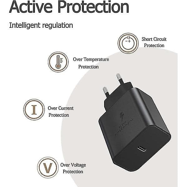 Snabbladdare 45W för Samsung USB-C + 1M USB C-kabel 45W