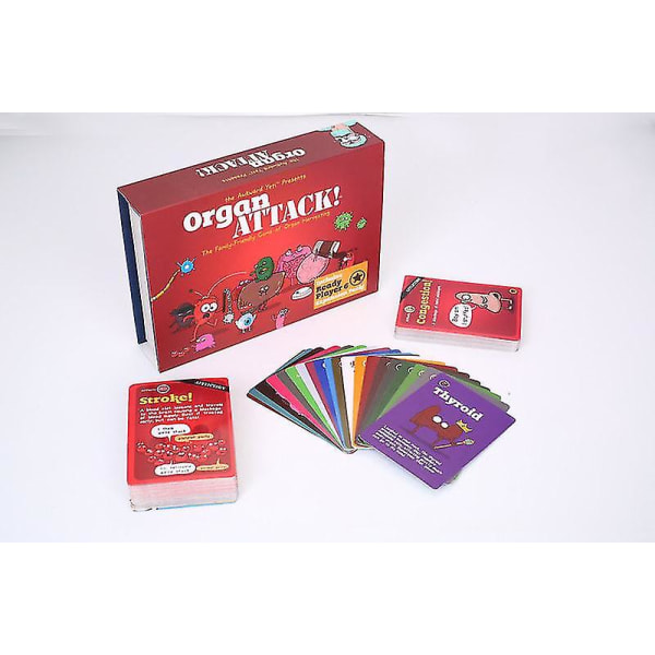 Organ Attack Bordspill - Kortspill for Familien (2-6 Spillere)