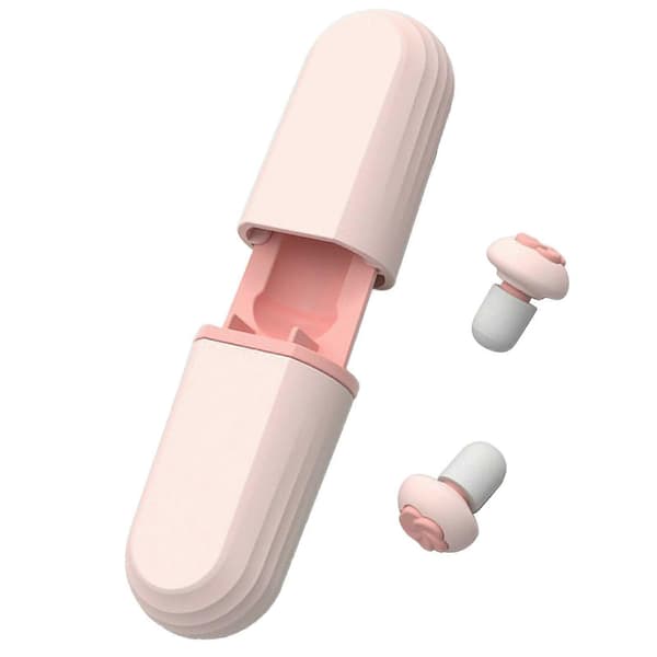 6 par støjreducerende ørepropper, støjreducerende silikone genanvendelige ørepropper til søvn og arbejde, PinkYMMR)