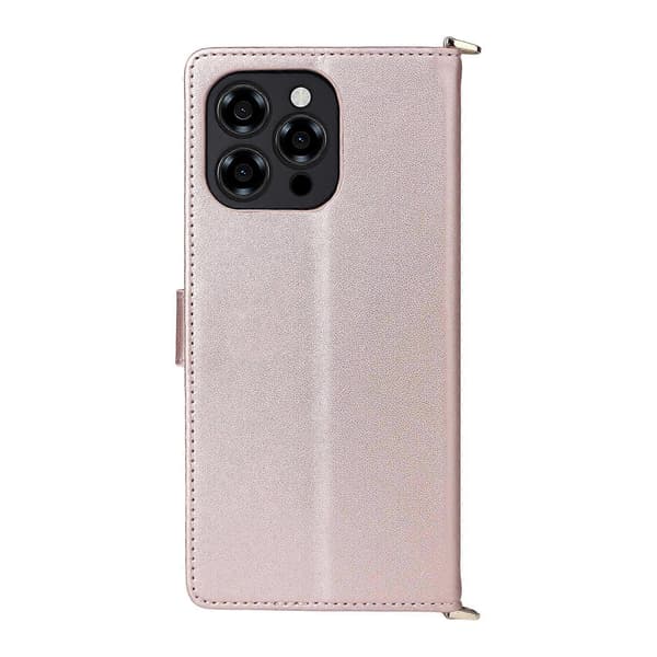 Multifunktionelt lædertelefoncover med 6 kortpladser og håndledsrem til Doogee Note 58 / Note 58 Pro