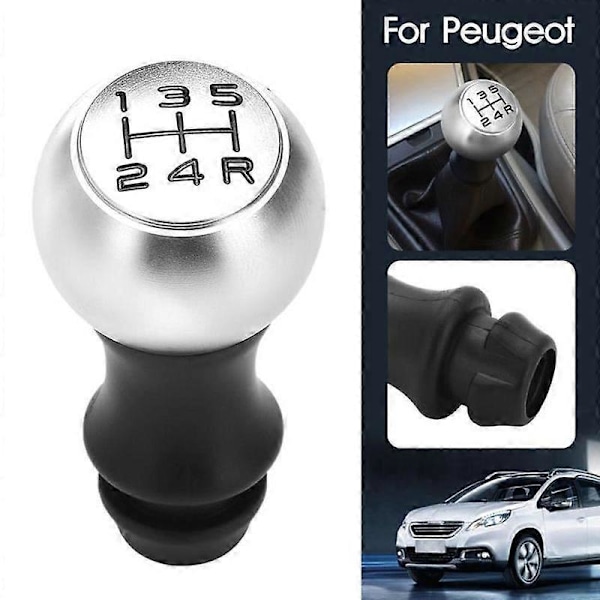 NEUFU 5-växlad Växelspaksknopp För Peugeot 106 206 207 307 407 508