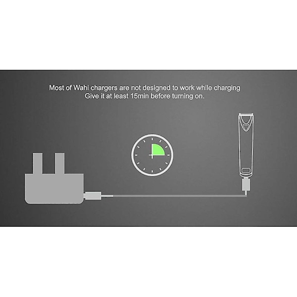 2.4V 3.6V Lader EU-kontakt Strømadapter Elektrisk Barbermaskinlader for Voksne, Barn, Dyreklippere