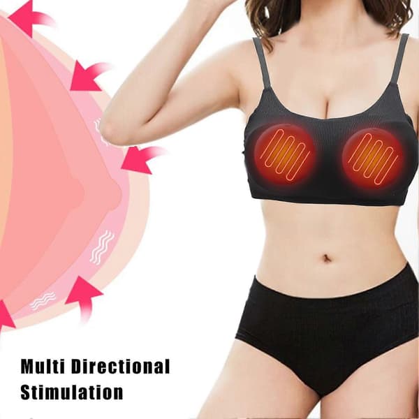 Brystmassage BH Lav Støj Lineær Vibration Multi-Directionel Stimulation Brystmassager YMMR)