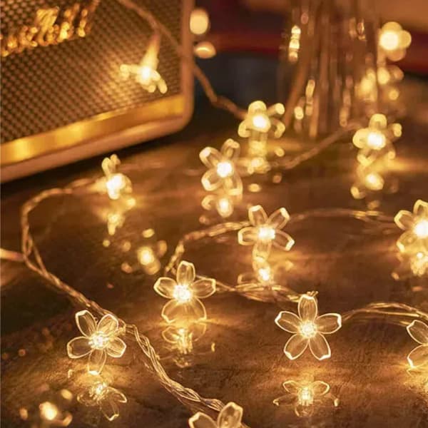 Dekorative LED-lys, julepynt, USB-drevet, 3 meter lang - krystallkule-stil