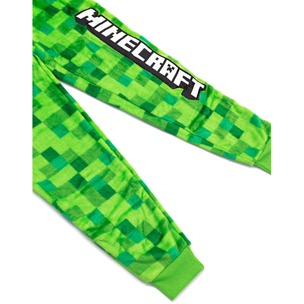 140cm Minecraft Unisex Barne Onesie Grønn Pikselert Creeper
