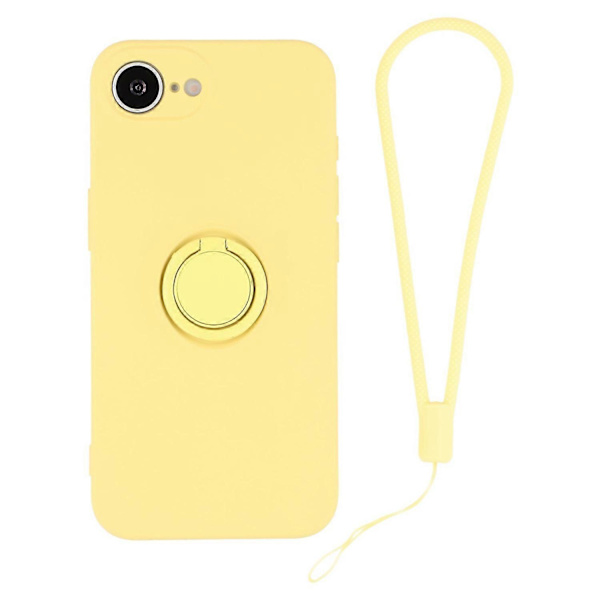 Silikondeksel med stroppring og støtte for iPhone 16e