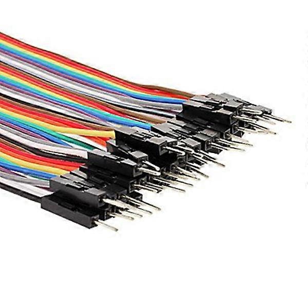 30cm 40-nastainen Uros-Naaras Kytkentäjohtimet Litteät Kaapelit