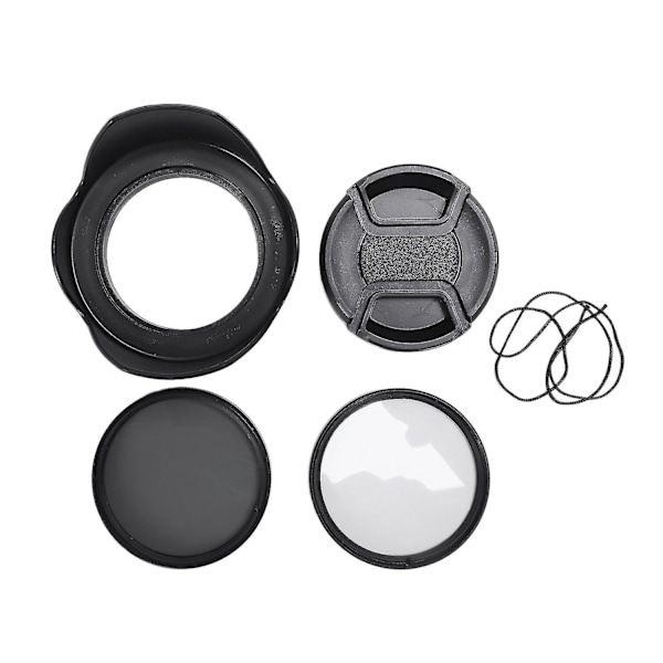 Cpl Uv Filter Kit 58mm Til Canon Eos 700d 100d 600d 1200d Objektivdæksel Modlysblænde