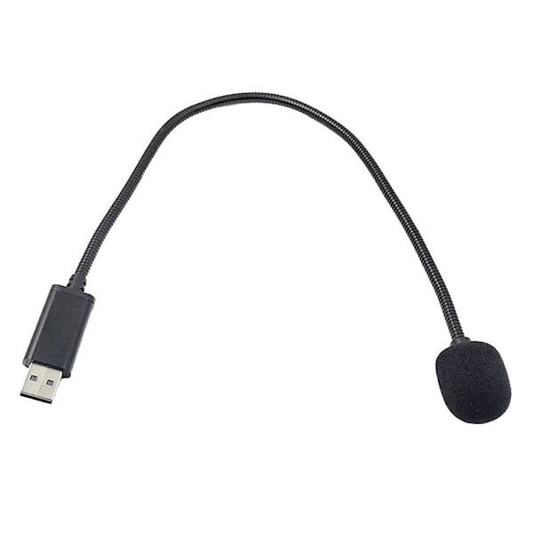 Mini USB-mikrofon for bærbar og stasjonær datamaskin med svanehals for PC