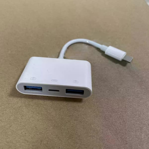 Lightning till USB 3.0 Kameraadapter Kompatibel - Vit