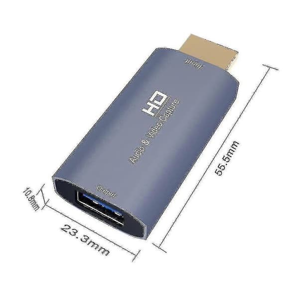 Z51 USB Hun Til 4K HDMI Han Audio Video Capture Card Til Computer Live Streaming Broadcast