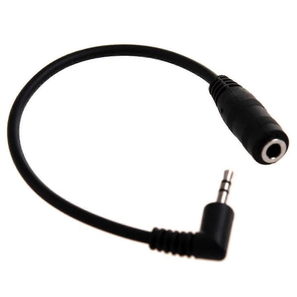 2,5 mm (han) til 3,5 mm (hun) stereo-lydadapter
