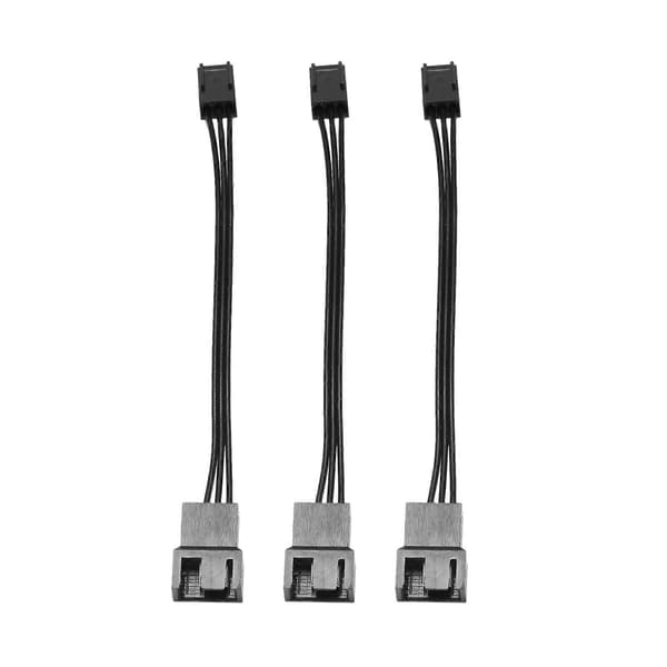 6 stk 4-pins PWM til 3-pins standard vifteadapterkabel
