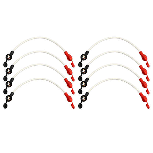 8 st kopparbatteri-växelströmskablar Hög temperaturbeständighet Brandskyddsbatterikabel med dammskydd för ackumulatorer
