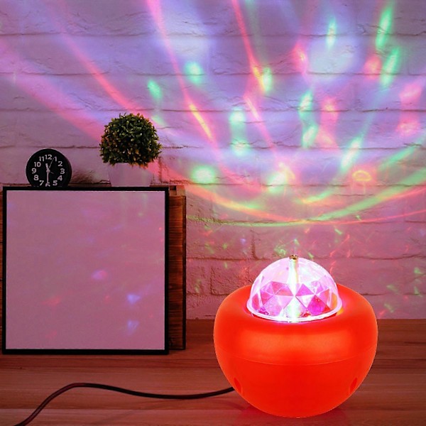 Mareritt før jul Fargerik roterende lys Bil lys Bouncer Lantern USB liten ball Jul nattlys
