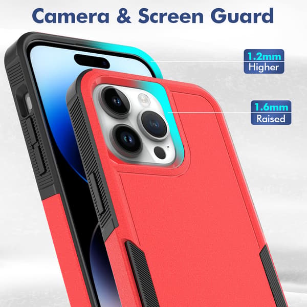 SERIES-deksel for iPhone 13 Pro (KUN) fallsikkert telefondeksel - SVART