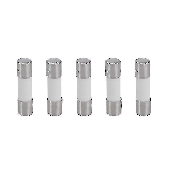 5 stk 6,3A 250V Sikring 250V 6,3A Sikring 250V 6,3A Keramisk Sikring 6,3A Sikring Keramisk Sikring