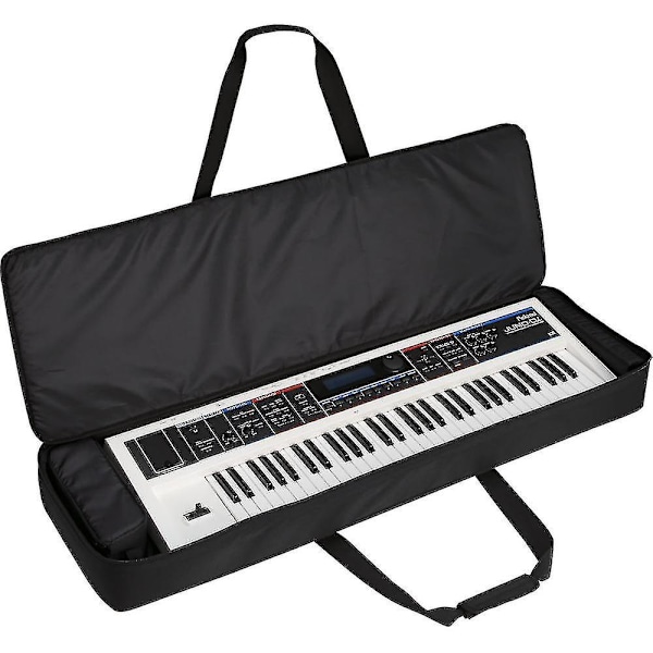 Svart Skyddande Vadderad Bärväska för 61-tangenters Elektrisk Keyboard TY