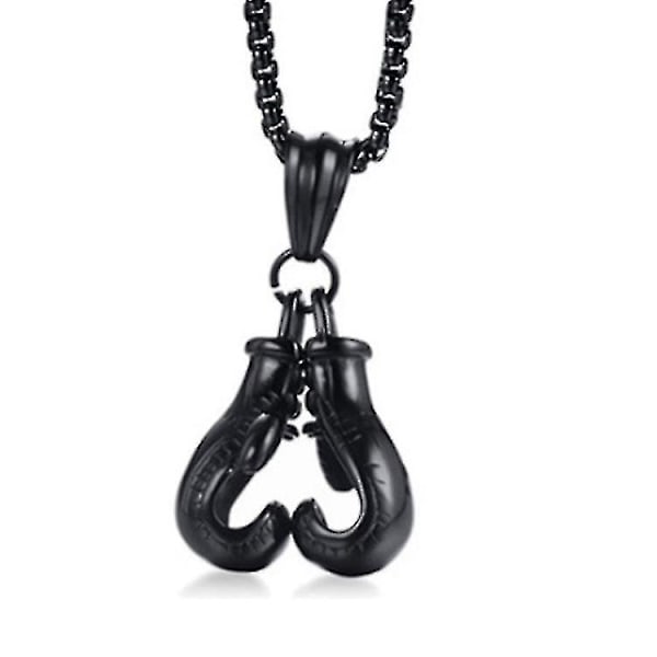 Dubbla Handskar Titan Hänge Halsband Fitness Boxhandskar Metall Halsband
