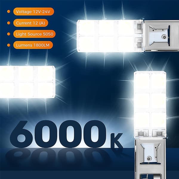 4ST H1 6000K Supervit 80W LED-lyskastere Kit Tåkelys