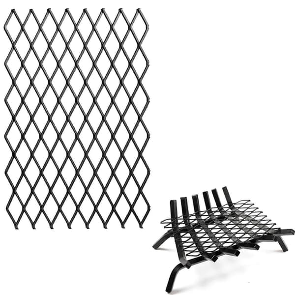 Vedovnsrist Peiser Glødeholder Mesh Kraftig Stål Peiser Rist for de fleste peiser Holdbar