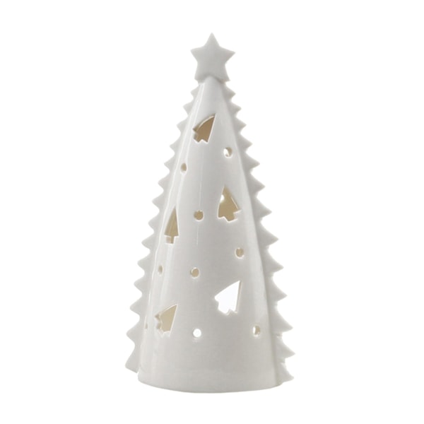 Juletræ Statue Tealight Lysestager Kunst Lysestager Dekorationer 20x10cm