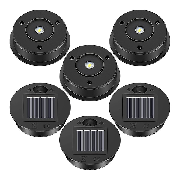 6 st solcellslampor ersättning topp 7 solcellslykta delar led solpanel lykta lock lampor för ut