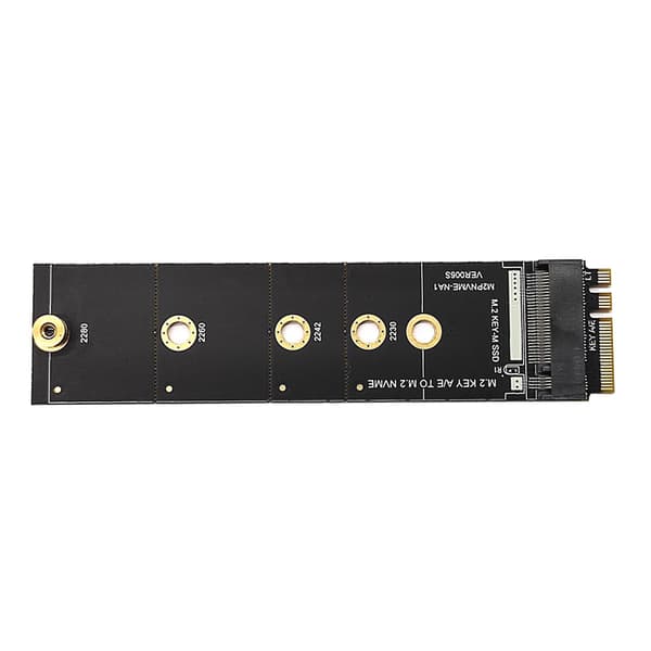 M2-adapterkort for KEY A-E til M2 NVME, NVME KEY-M-utvidelse, støtte for M.2 SSD