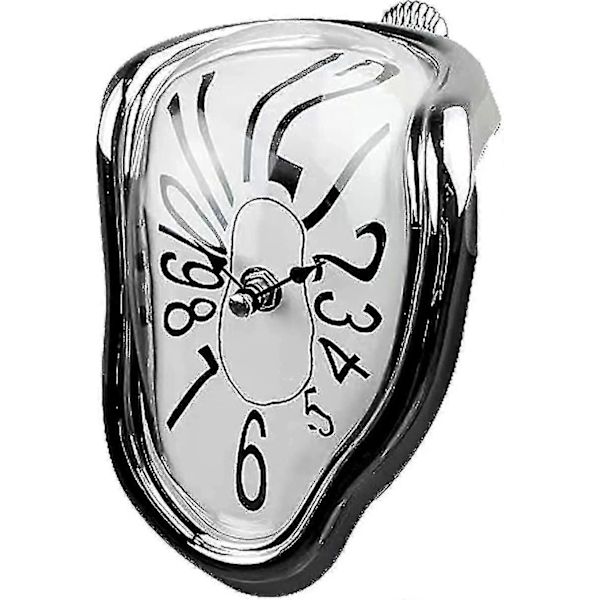 Väggklocka, Salvador Dali Smältande Klocka, 7 Tum Surrealistisk Bordshyllklocka, Modern Heminredning