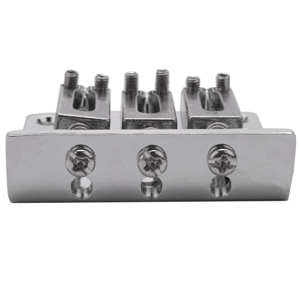 Cigar Box Gitarrdelar: 3-strängig Krom Hard-tail Justerbar Bro Silver Färg-l Hy