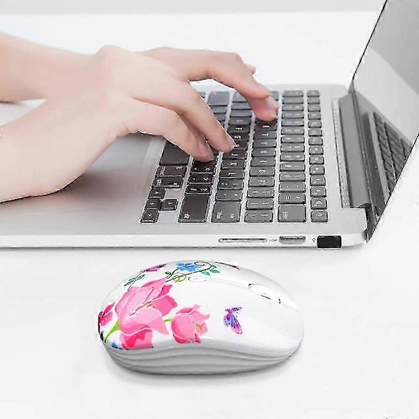 Trådløs Mus Bluetooth Dual-mode Til PC, Laptop, Notebook, Computer, Macbook, Mindre Støj