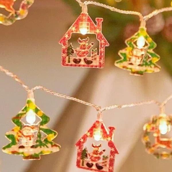 Dekorative LED lyskæder, julepynt, USB-drevet, 3 meter lang - Julekit