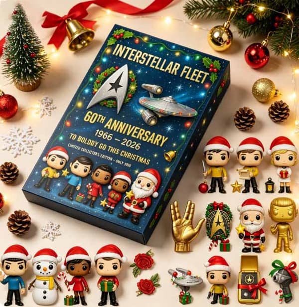 Julekalender Gaveæske, 24 stk. Interstellar Flåde Sci-Fi Figur Ophæng Charms 2026 Ny