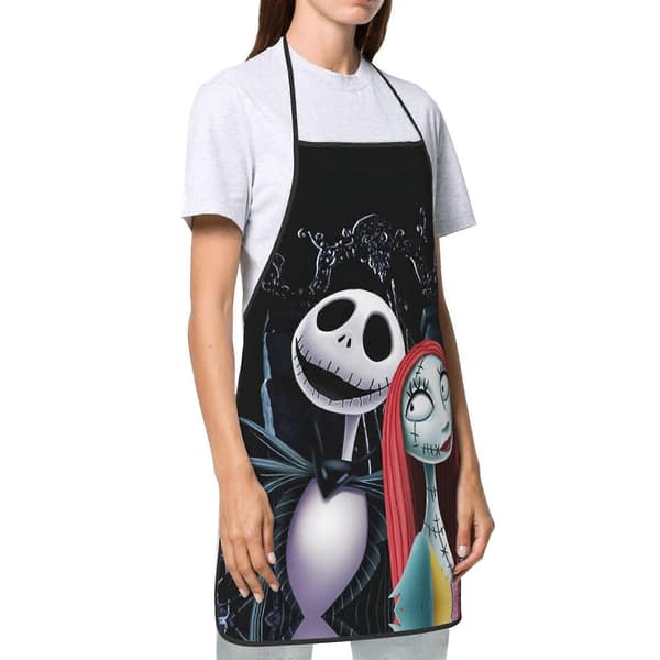 Nightmare Before Christmas Køkken Forklæder Justerbart Vandtæt Forklæde Bib Forklæde Til Mænd Kvinder Kok