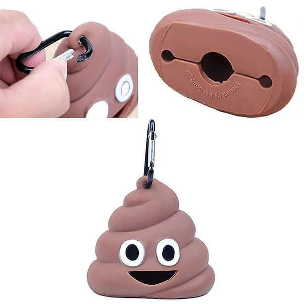 2 Stykker Hundeposeholder for Avføring, Avfallsposedispenser, Avfallsposeholder, Kjæledyr Hund Avfall