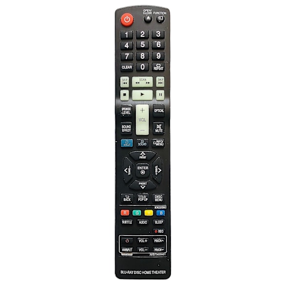 AKB73635401 Fjernkontroll for LG Blu-ray 3D Trådløs Kombinasjon Hjemmekino Fjernkontroll Universal AKB73375504