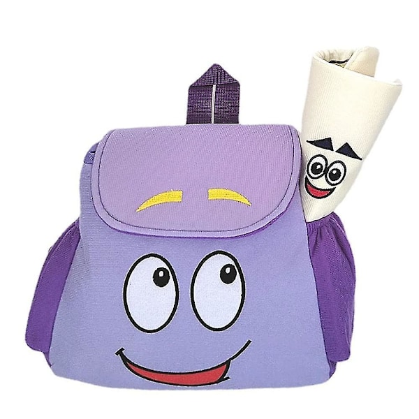 Dora the explorer backpack Kindergarten Small Backpack Lovely Girl Bag Kindergarten Gift 11 inch purple