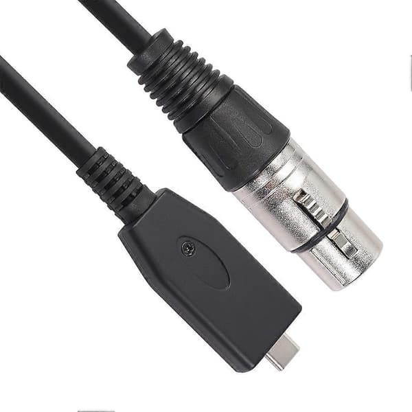USB C til XLR hun-kabel, USB C mikrofonkabel Type C han til XLR hun mikrofonlink Studio Audio C